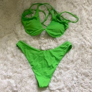 Green bathing suit it’s never been worn